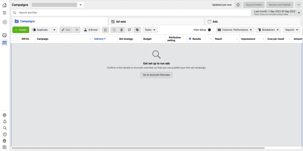 Meta Ads creating campaings