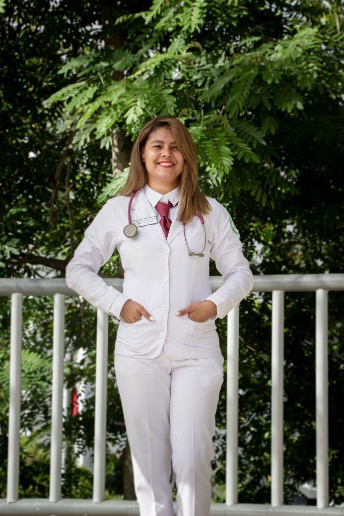 Nurse or a doctor posing