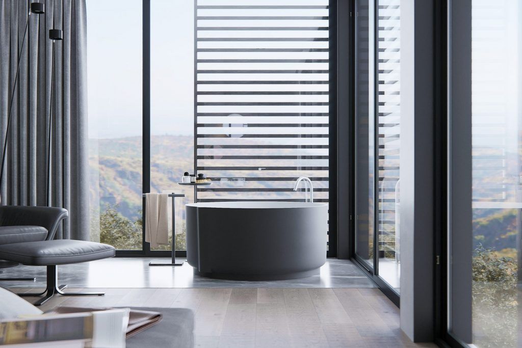 bathroom decorations with views