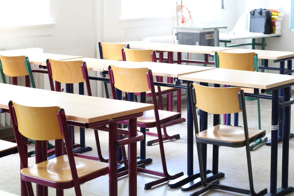 empty classroom