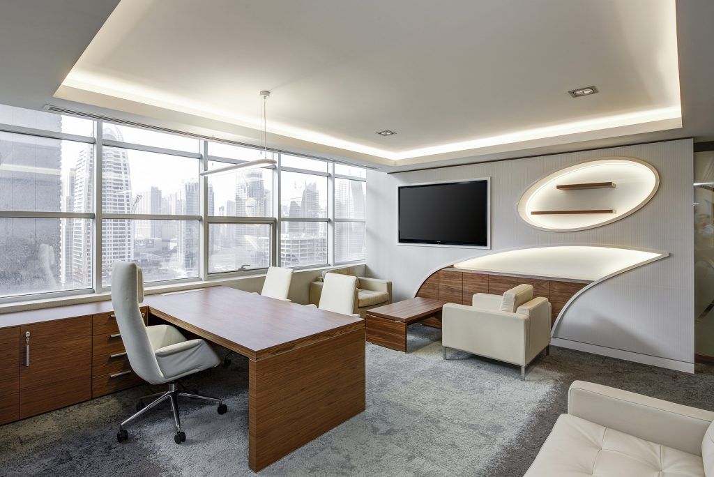office with stylish furniture