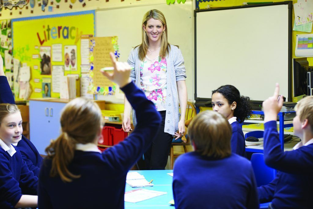 literacy teacher in a class