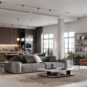 living room by an interior designer squared